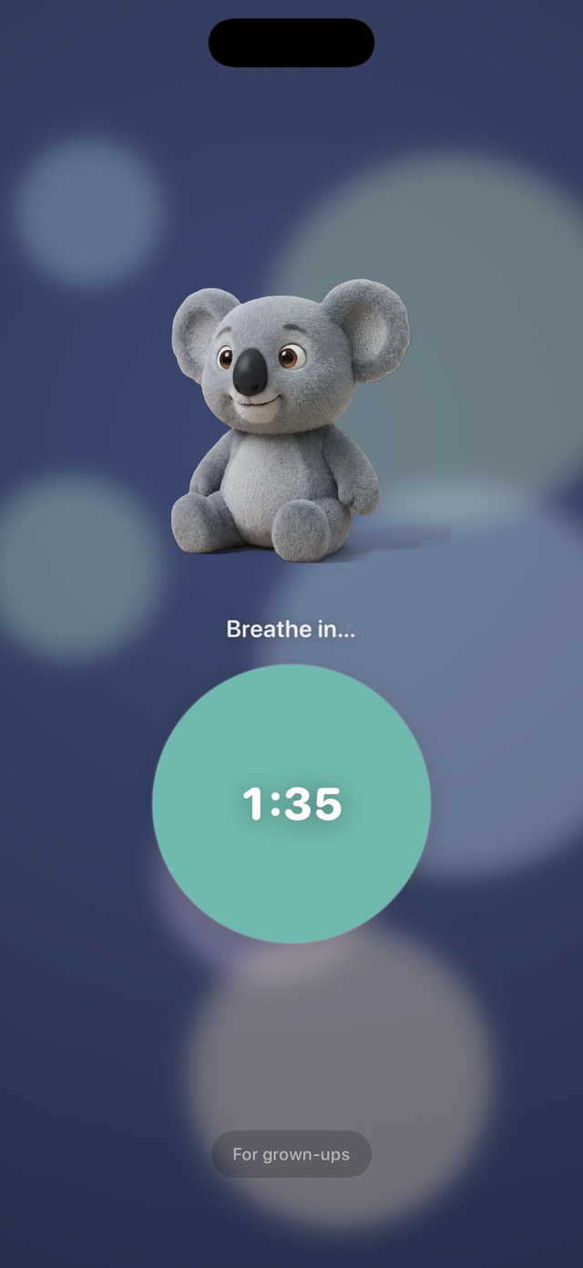 Calm Together breathing screen